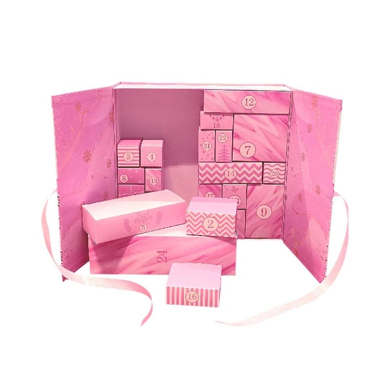 

DIY Різдвяні адвент-календарні коробки 2025 Порожня коробка для заповнення 24-денний різдвяний календар зворотного відліку Різдвяна подарункова коробка