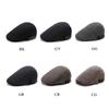 Newsboy Hats for Men Wool Blends Flat Cap Adjustable Ivy Driving Gatsby Hat