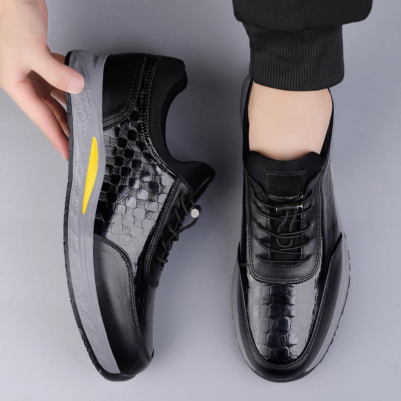 Hochwertige Herren-Sneaker Herren Leichte Walking-Freizeitschuhe Echtes Leder Herren-Trainer Luxusmarke Herren-Trekkingschuhe