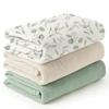 3pcs Set Cotton Muslin Swaddle Baby Wrap Blanket Set for Boys Girls Newborn Gifts Stroller Blankets Baby Bedding Kids Swaddling