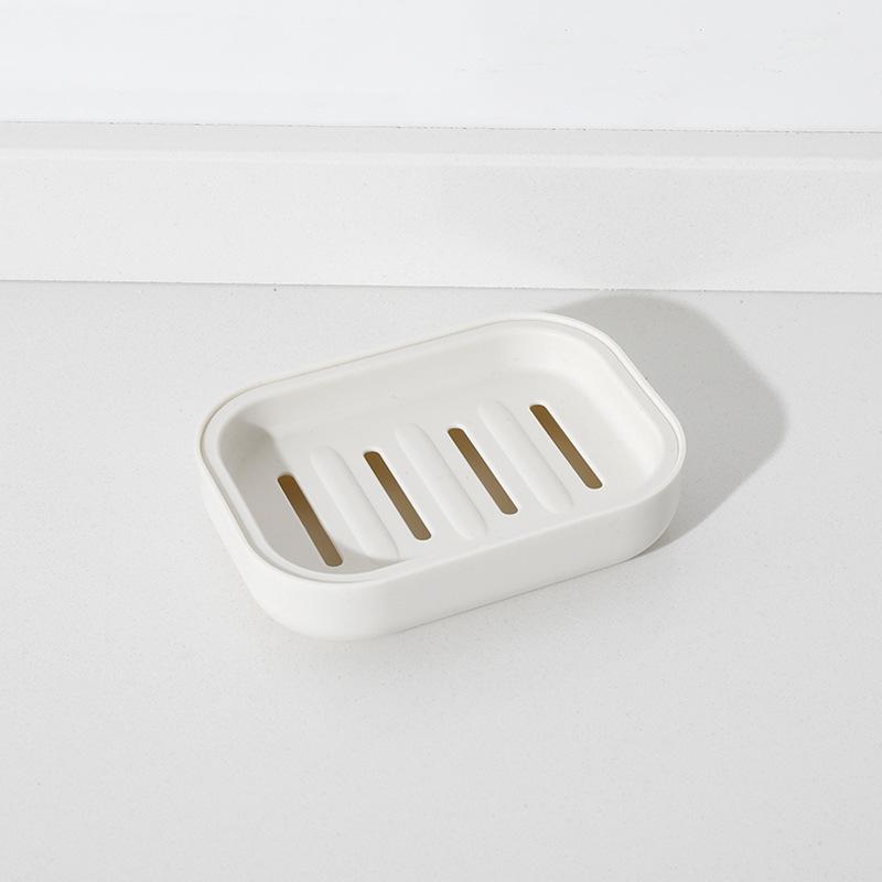 

2 Квадратные Утолщенные Портативные Мыльницы Пластиковые Мыльницы Поддон для Стекания Воды Семейная Мыльница для Ванной Комнаты Крышка для Удобства в Путешествиях белый