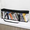 Storage Bag DVD Books Transparent Portable Dust-Proof Boxes Protective Casing Desk Organizer Clear Home Office