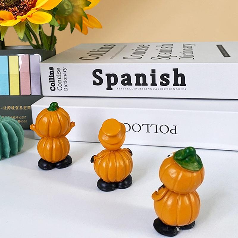 Car center console ornaments Halloween pumpkin man resin crafts home garden decoration statues