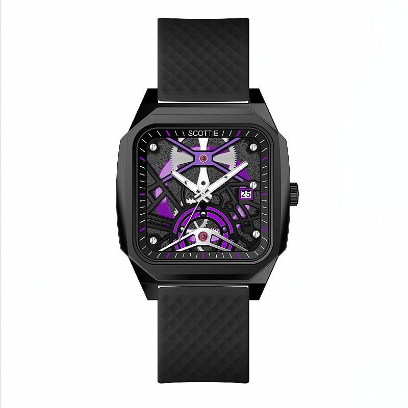 Fashion Large Dial Temperament Women S Watch Personality Domineering Neutral Watch Women S Black Stainless Steel Strap