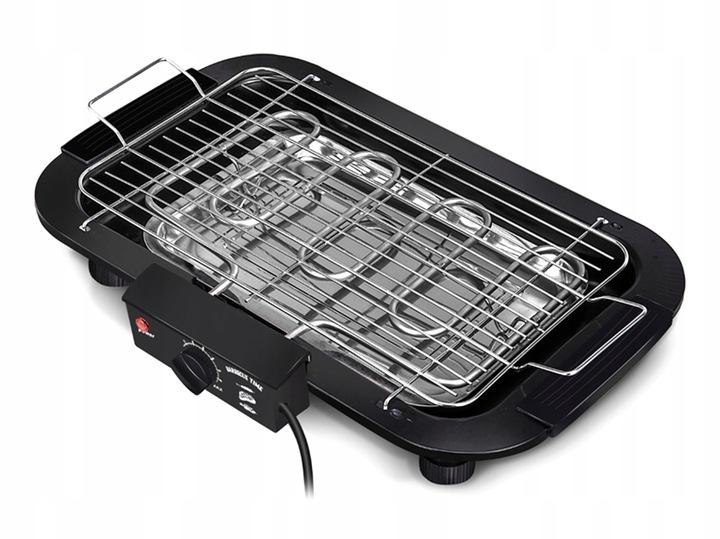 Grill Elektryczny Barbecue Bbq Domowy Termostat Regulacja Taca 2000W Ag225D