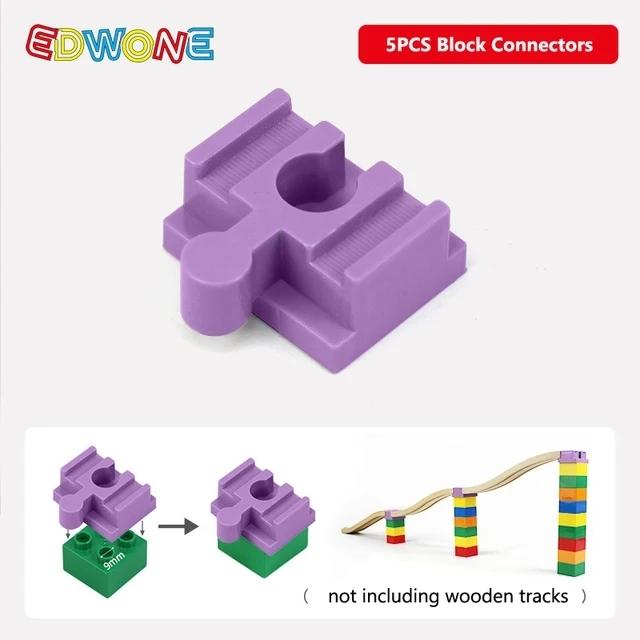New All Kinds of Wooden Train Tracks Connectors Accessories Plastic Track Parts Fit for All Brands Wood Tracks Toys For Kids