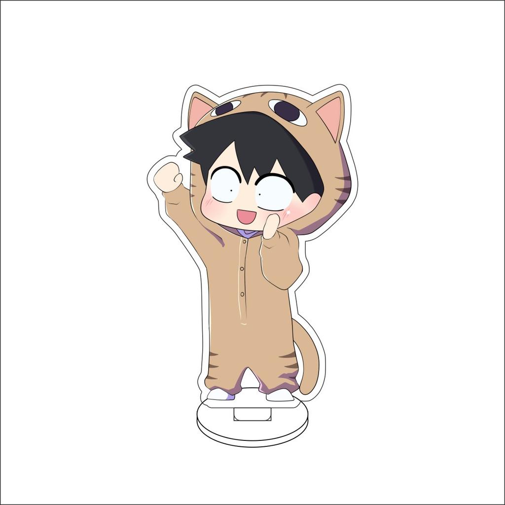 10CM Anime Komi Can't Communicate Figure Stand Model Komi Shōko/Tadano Hitohito/OsanaNajimi Cute Desk Decor Standing Sign Gifts