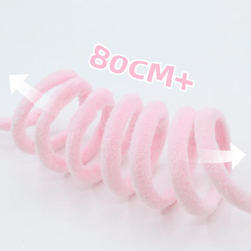 Suction Cup Type Spring Rabbit Fur Ball Cat Toys, Cat Teasing Balls, Self-entertaining Interactive Cat Toy Balls, Pet Supplies