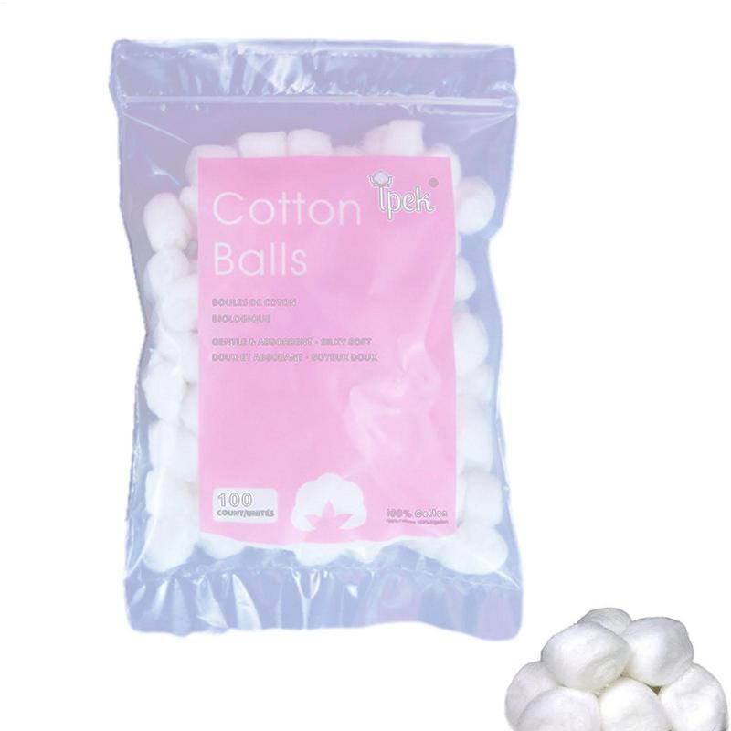 Cotton Wool Balls Natural Cotton Balls for Nail Polish Remover Makeup Cleaning Tool Absorbent Lightweight for Household Needs