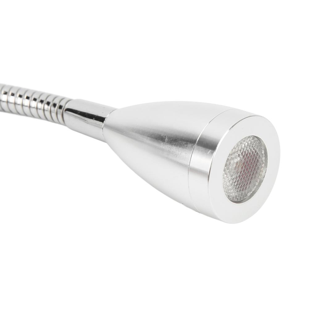 RV Rding Light Flexible Neck 3 Color Light 1224V 3W USB Rechargable   for Yachts Boats