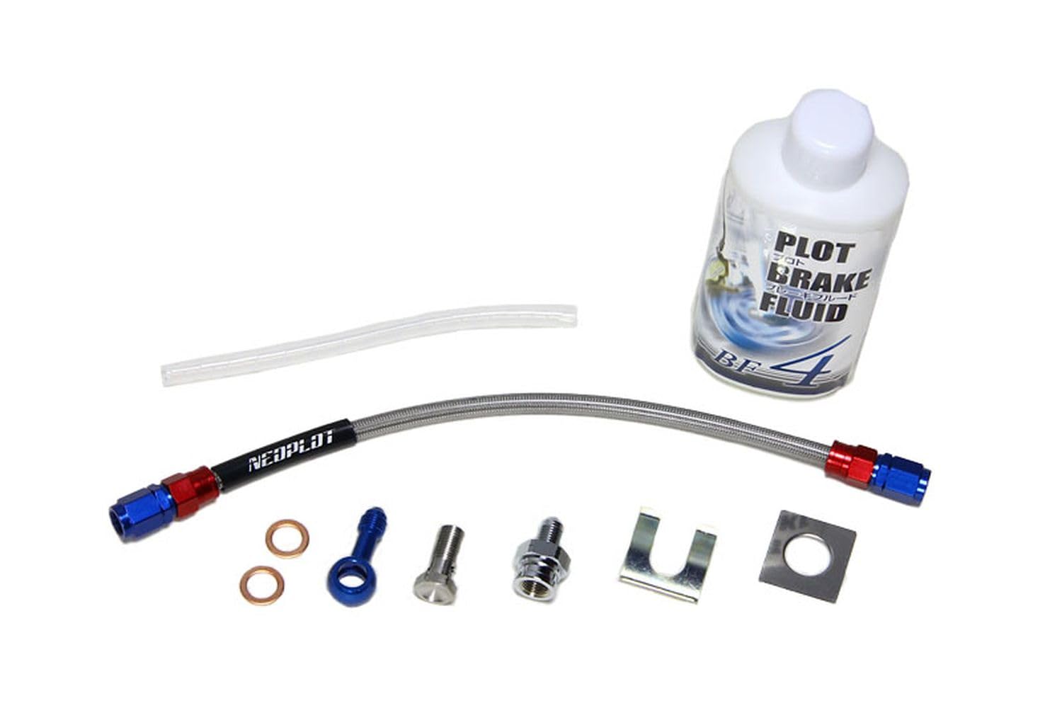 

NEOPLOT Сцепление Сцепление Линия NEO Прочный и простой в использовании Армированный шланг из нержавеющей стали для Subaru Impreza Legacy B4 6MT Применяемые модели и WRX STI Прозрачный