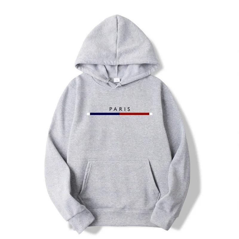 Printed Men's Hoodie Wool PARIS Men Sweatshirt Fashion Street Wear Casual Women's Loose Breathable Pullover Brand Hoodies