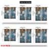 2pcs,2D plane printing Creative Curtains Rustic Blooms(1) Polyester Easy Install (without rod) Holiday Use for Living Room and