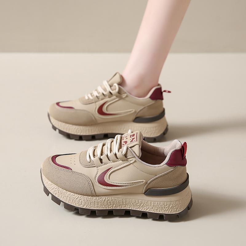 

Fashionable and casual thick sole 2025 new hot selling versatile running shoes for women s fashion, increasing height 41
