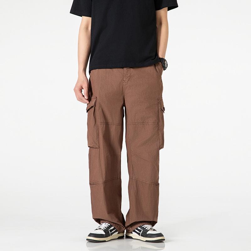 Men's overalls casual loose trousers summer new pants men's trendy brand high-end men's clothing