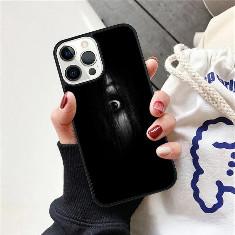 

Чехол для телефона «Страшное лицо Глаза» для iPhone 17 Air 15 16 Чехол 11 13 14 Pro Max 12 Plus Max Fundas iPhone 14pro max