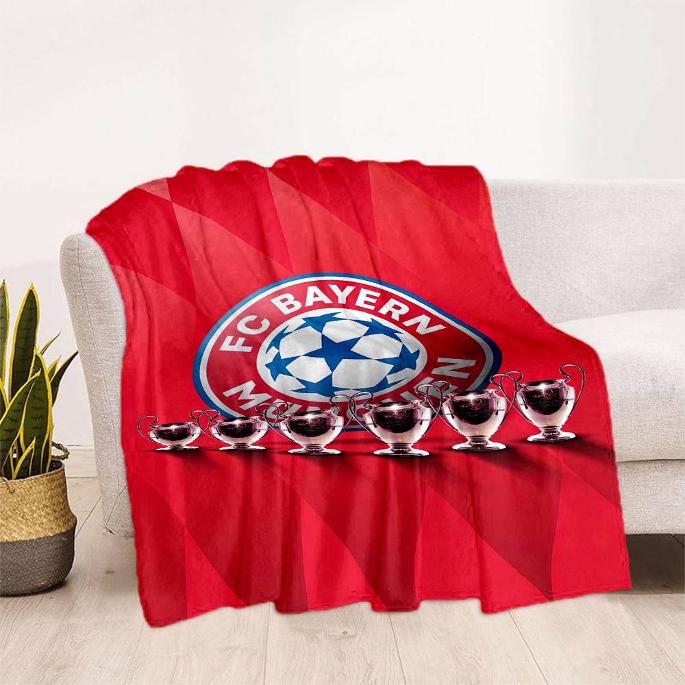 Bayern Munich Blanket Durable Comfort Perfect for Bed Bedding Office Chair Four Seasons Universal Digital Print Birthday Christmas Gift Blanket