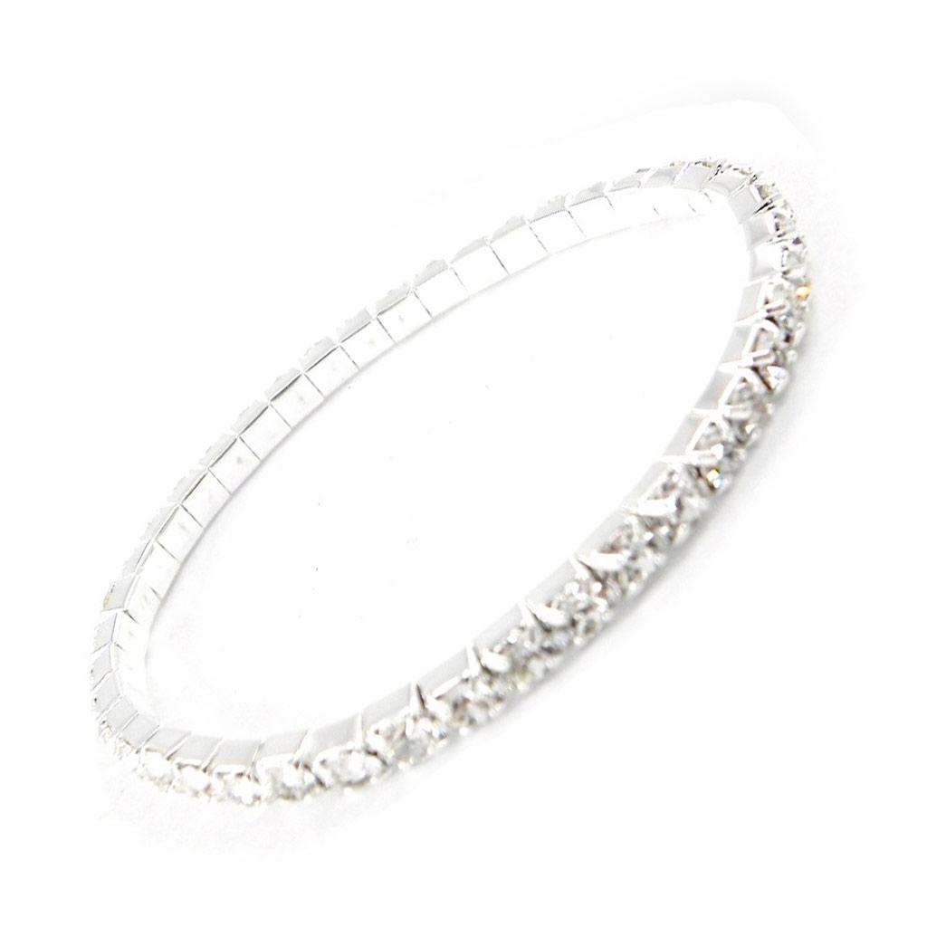 Les Trésors De Lily [G6577] - Bracelet strass élastique 'Sissi' 1 rang - 4 mm