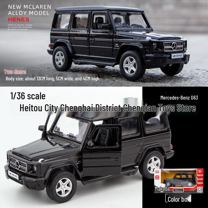 Mercedes-Benz G63 Alloy Land Rover & McLaren Pull-Back Metal Toy Car Set for Kids