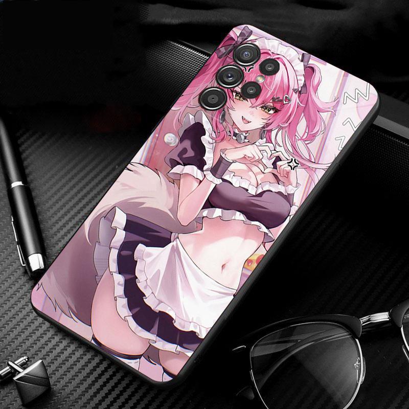 Phone Case For Samsung Galaxy S26 Plus Edge S25 S24 S23 S22 Ultra S23 S22 S25 Plus S24 FE Anime Girl