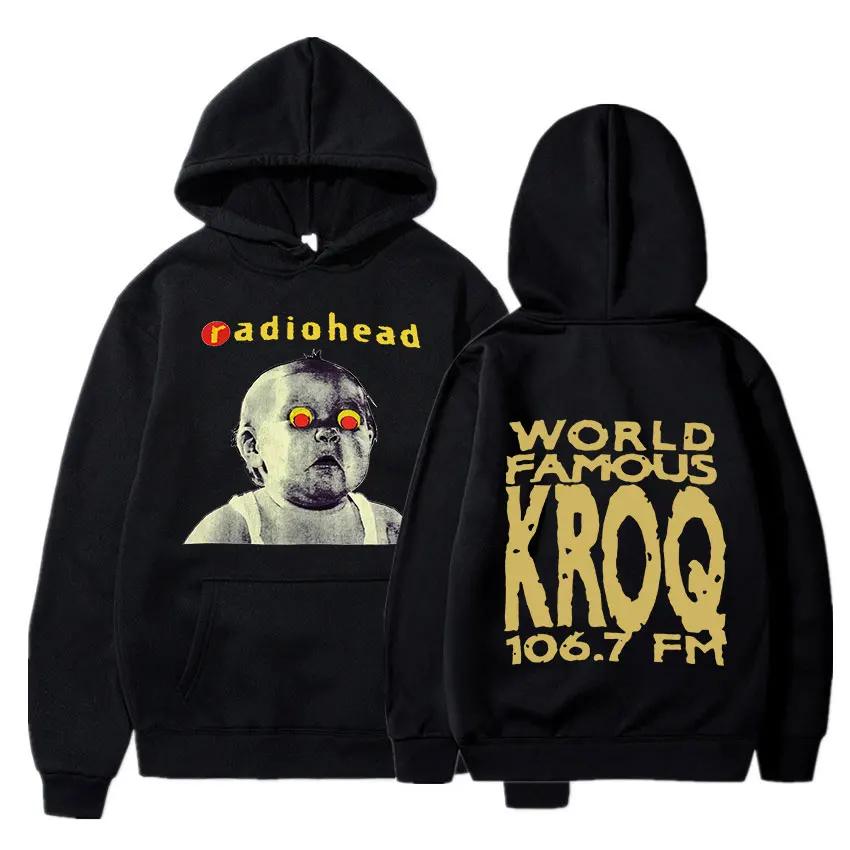 Vintage Rock Band Radiohead Hoodie Hip Hop Everything Music Album Print Sweatshirt Harajuku Streetwear Oversize Hoodies Teens