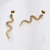 Drop Snake Earrings Stainless Steel Dangle Earrings for Women Girls Bohemian Jewelry