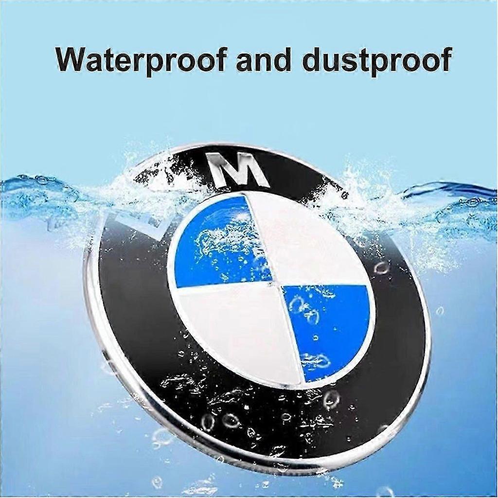 Set of 4 blue hub cover Compatible with BMW center wheel ABS car accessories - 68mm