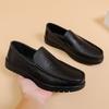 New Arrival Men's Soft Sole Leather Shoes Autumn Top Layer Cow Leather Business Casual Shoes For Middle-Aged Fathers Live Broadc