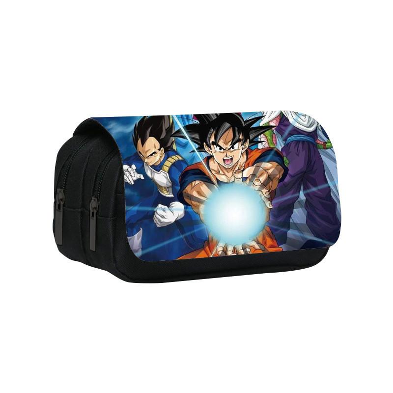 Ball Dragon Anime Character Print Student Double Layer Stationery Bag Storage