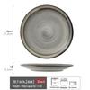Linpan Chaoyan Series Retro Grey Ceramic Dinner Plate