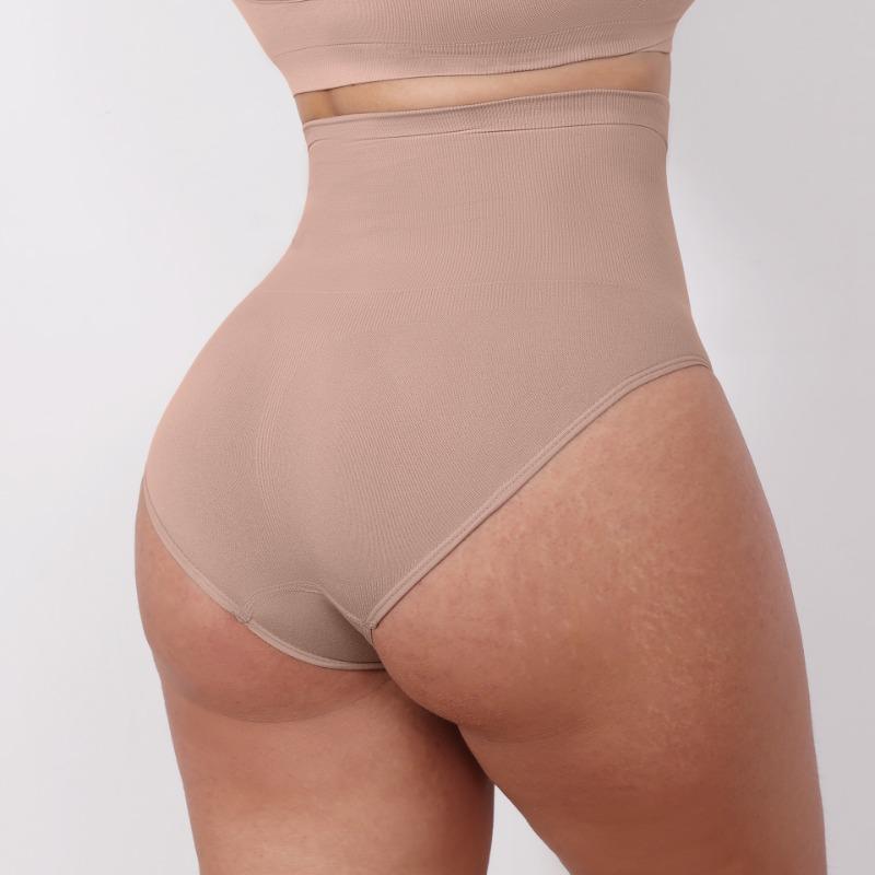 Women High Waisted Seamless Tummy Control Butt Lifting Body Shaping Briefs