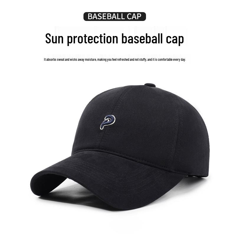 Korean Fashion Women's Embroidered Wide Brim Baseball Cap 2025 - Duckbill Design