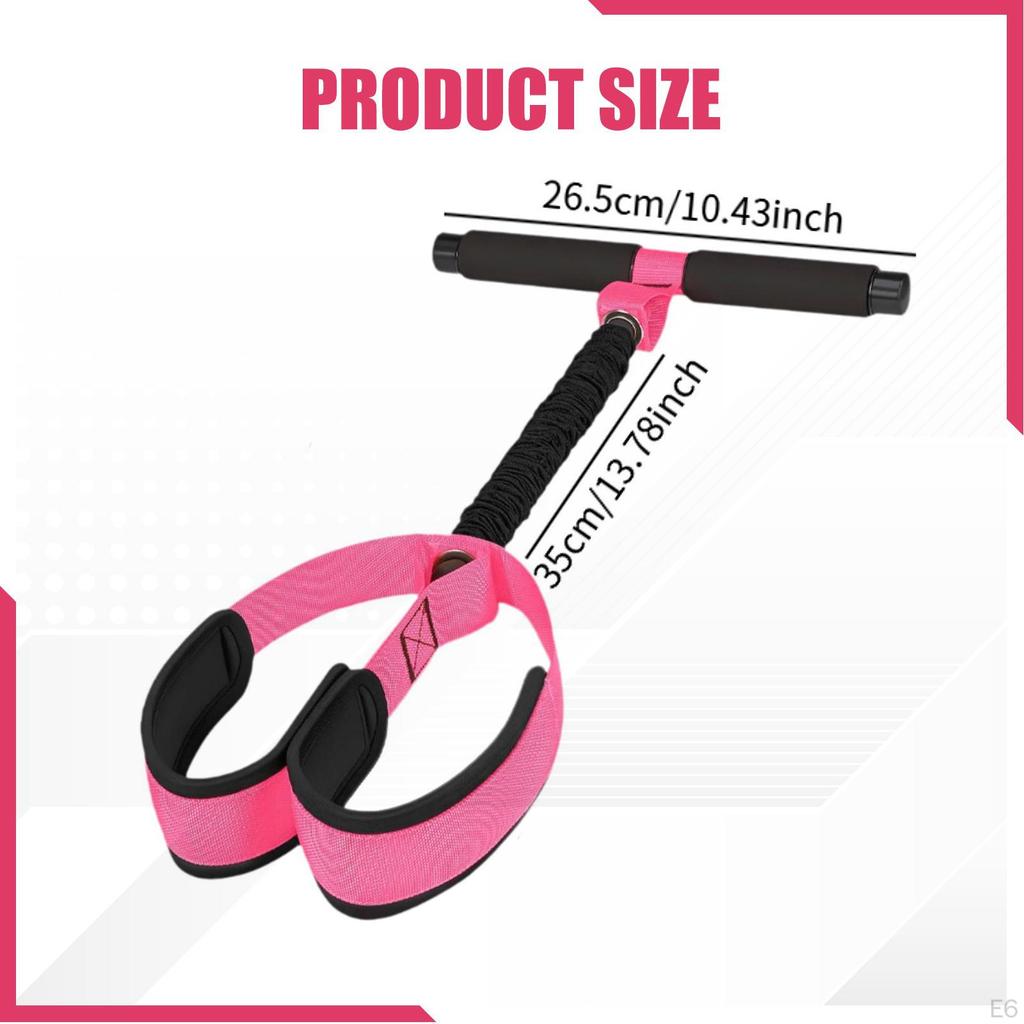 Fitness Resistance Band, Elastic Pull Rope with Handles, Non-Slip Foot Pedal, Extendable,