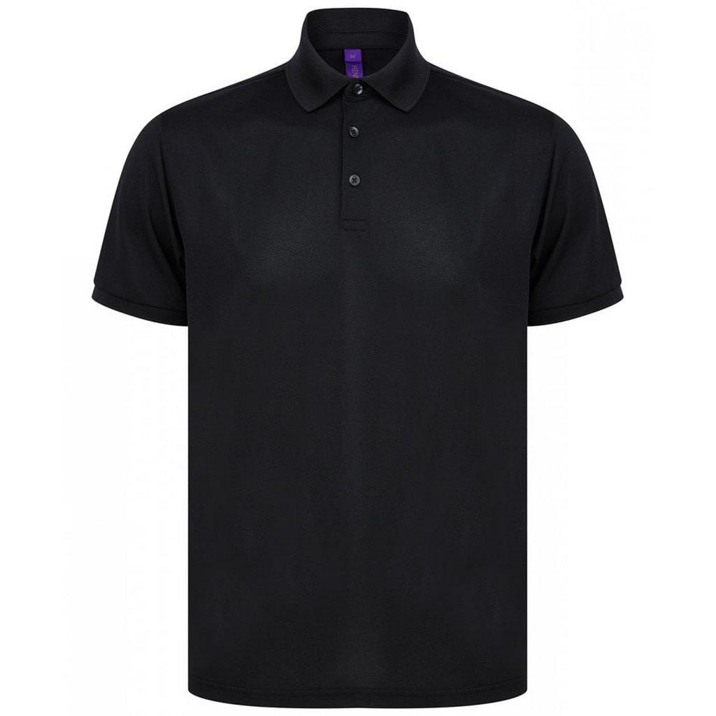 Henbury Herr Polo i Återvunnen Polyester