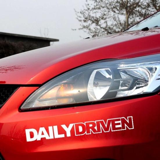 Daily Driven Letters Truck Body Style Car Sticker Reflective Decal Decoration