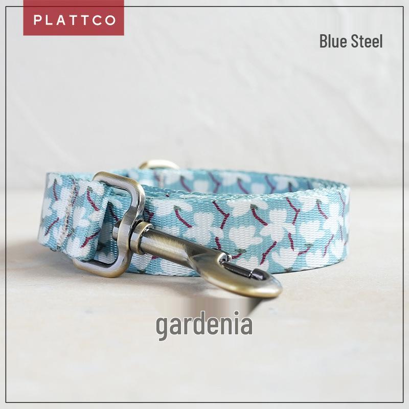 Gardenia Faux Nylon Pet Collar & Leash - PLATTCO PDL345 S 2.0cm x 120cm