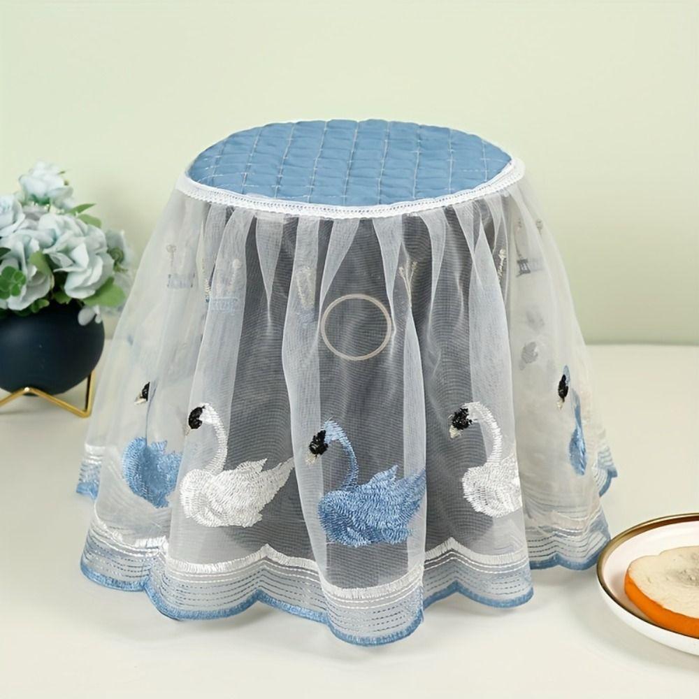 

Lace Fabric Air Fryer Dust Cover Oil Proof Appliances Dust Cover Laundry синий