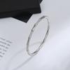 Elegant Gold-Plated Bamboo Joint Bracelet with Micro-inlaid Zirconia for Women