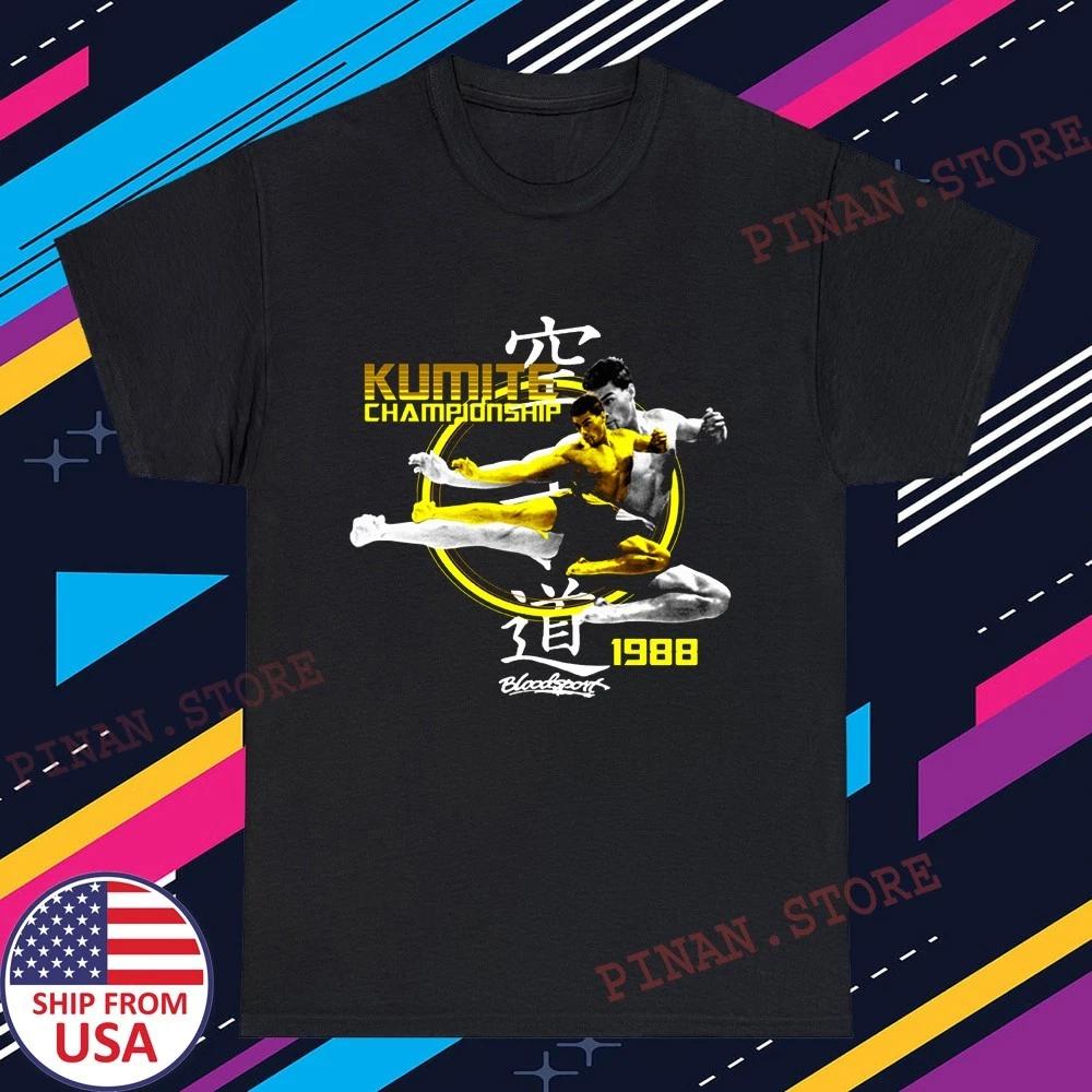 Van Damme Bloodsport Movie Men s Black Size S-5XL S