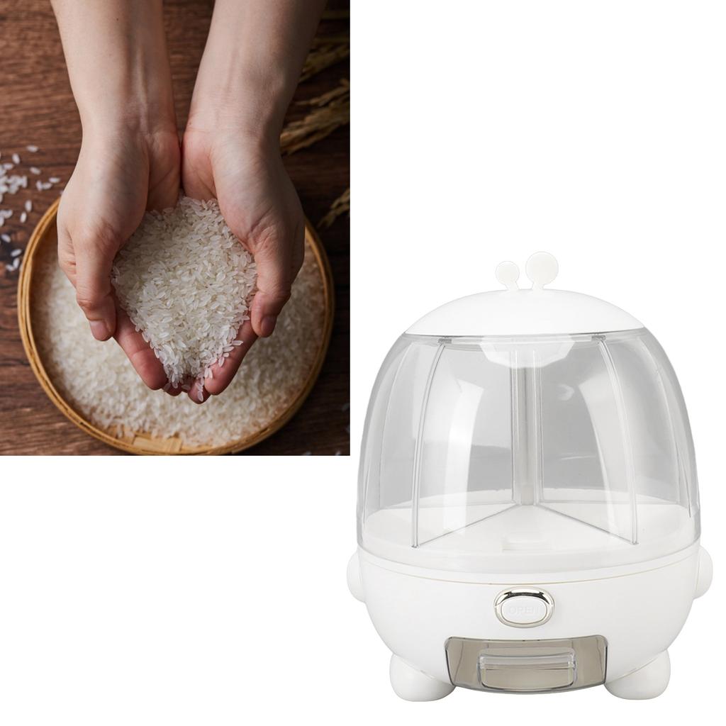 Großvolumiger Drehbarer Lebensmittelaufbewahrungsbehälter Reistank Getreidebox Reisbehälter Versiegeltes Müsli