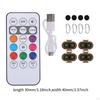 4Pcs LED Aircraft Strobe Lights Emergency Warning for Motorcycle