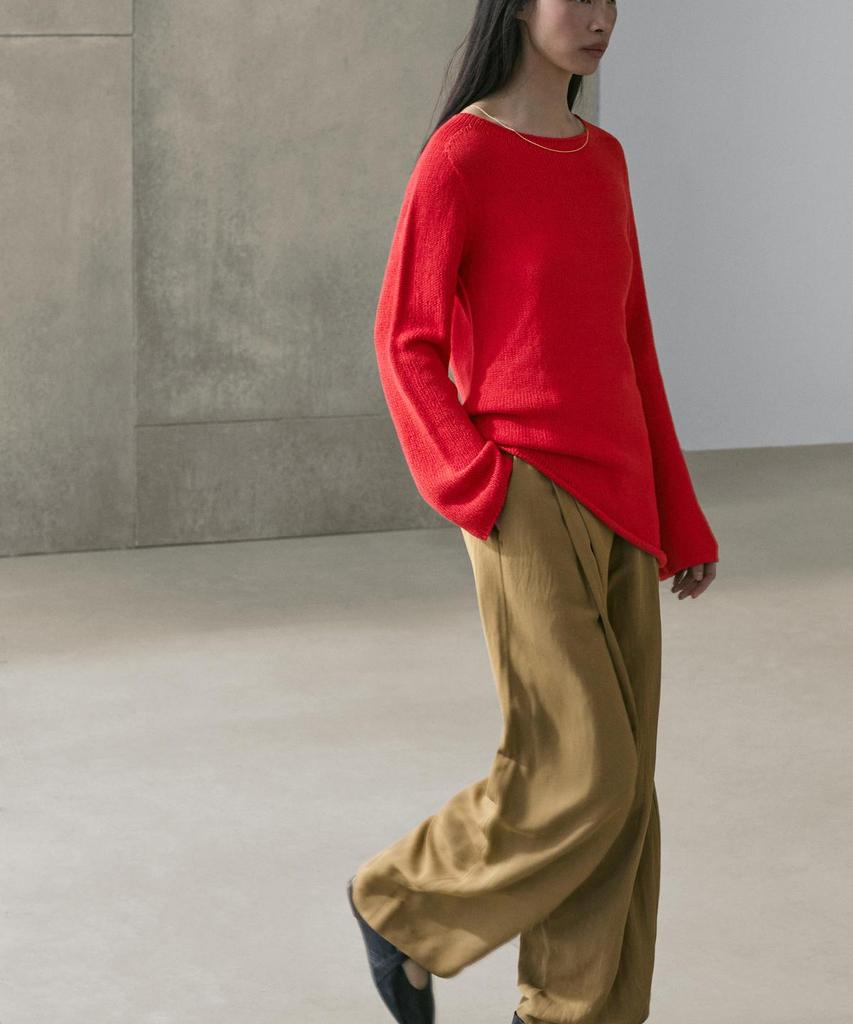Masimodutti Asymmetric Cut Knit Sweater