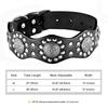 Luxury Genuine Leather Dog Collar 2inch Wide Cool Spikes Durable Collars for Medium Large Dogs German Shepherd Pitbull Correa