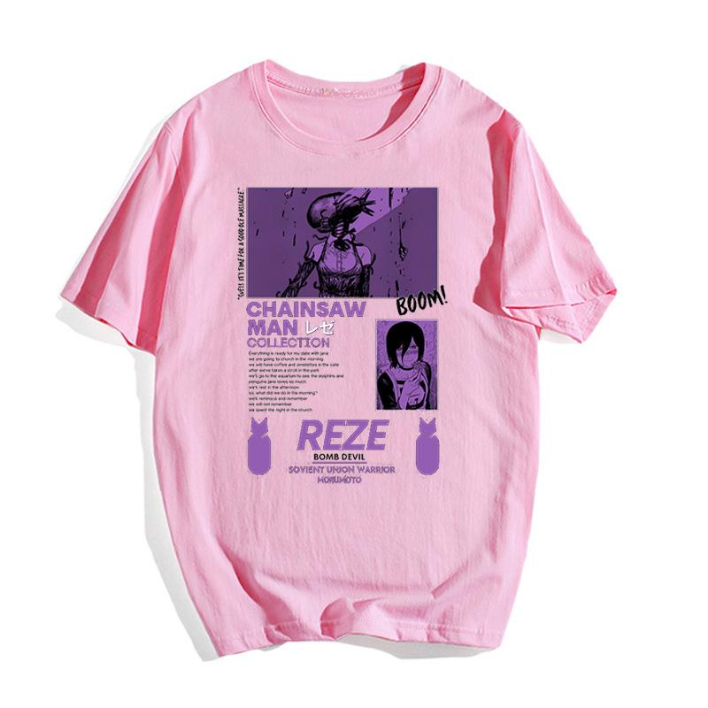 A Corpse Is Talking Japanese Anime Chainsaw Unisex Tshirt Cotton Graphic Tee Unisex Unisex Summer Streetwear