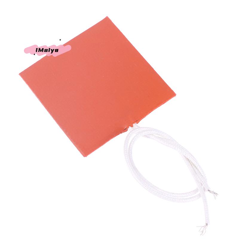 M-12V 10W Silicone Rubber Heating Pad Flat Heater Band Square Heated Bed Flexible Waterproof 3D Printer Glue Sticker Adhesive