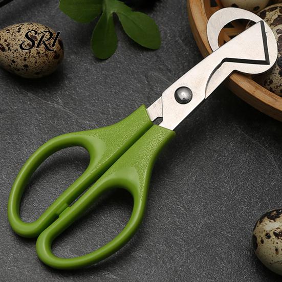 Quail Egg Shell Opener Scissors with Non-Slip Handle Cutter Stainless Steel Blade Lightweight Kitchen Shears Easy Clean Tool for Precise Cutting