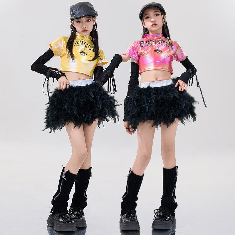Girls Jazz Clothing Trendy Cool Handsome Children'S Street Dance Trendy Clothing Boys Hip Hop Hiphop New Year'S Day Performance Clothing