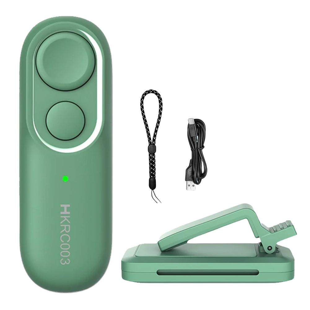 

RF Remote Control Page Turner Taking Photo Camera Video Recording Remote Trigger Clicker Page Turner for Kindle Accessories зелёный