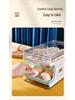 Stackable Double-Layer Slide-Out Egg Storage Box - Transparent, Shockproof, Quick-Freeze Refrigerator Organizer