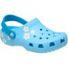 Crocs Classic Daisy Clog Comfortable Versatile Slip-Resistant Durable Low-Top Sandals Kids clogs Blue 211257-4WD